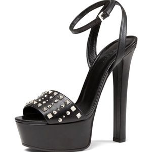 Gucci Studded Platform Sandal, Nero